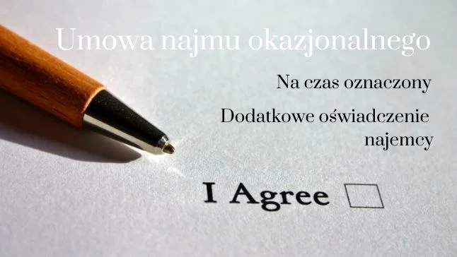 Warunki podpisania umowy najmu okazjonalnego