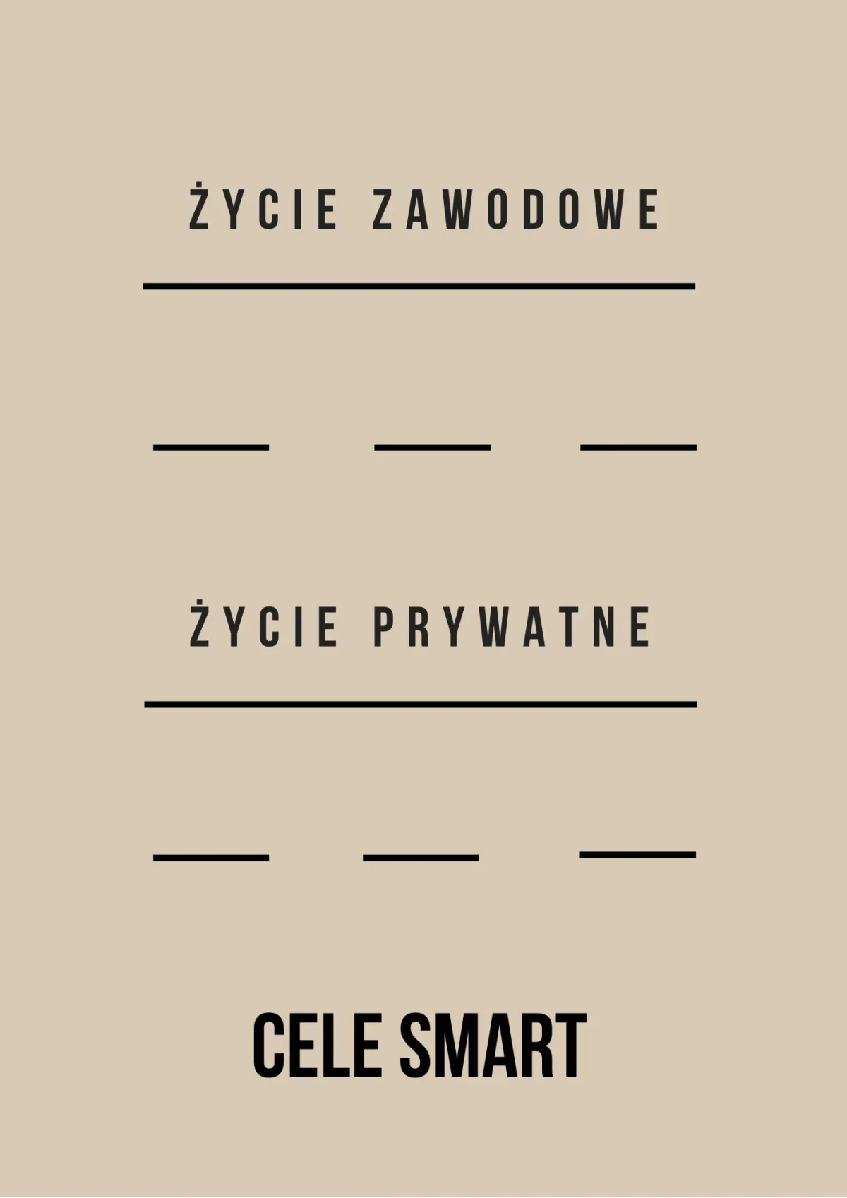 wyznaczanie celów metodą smart